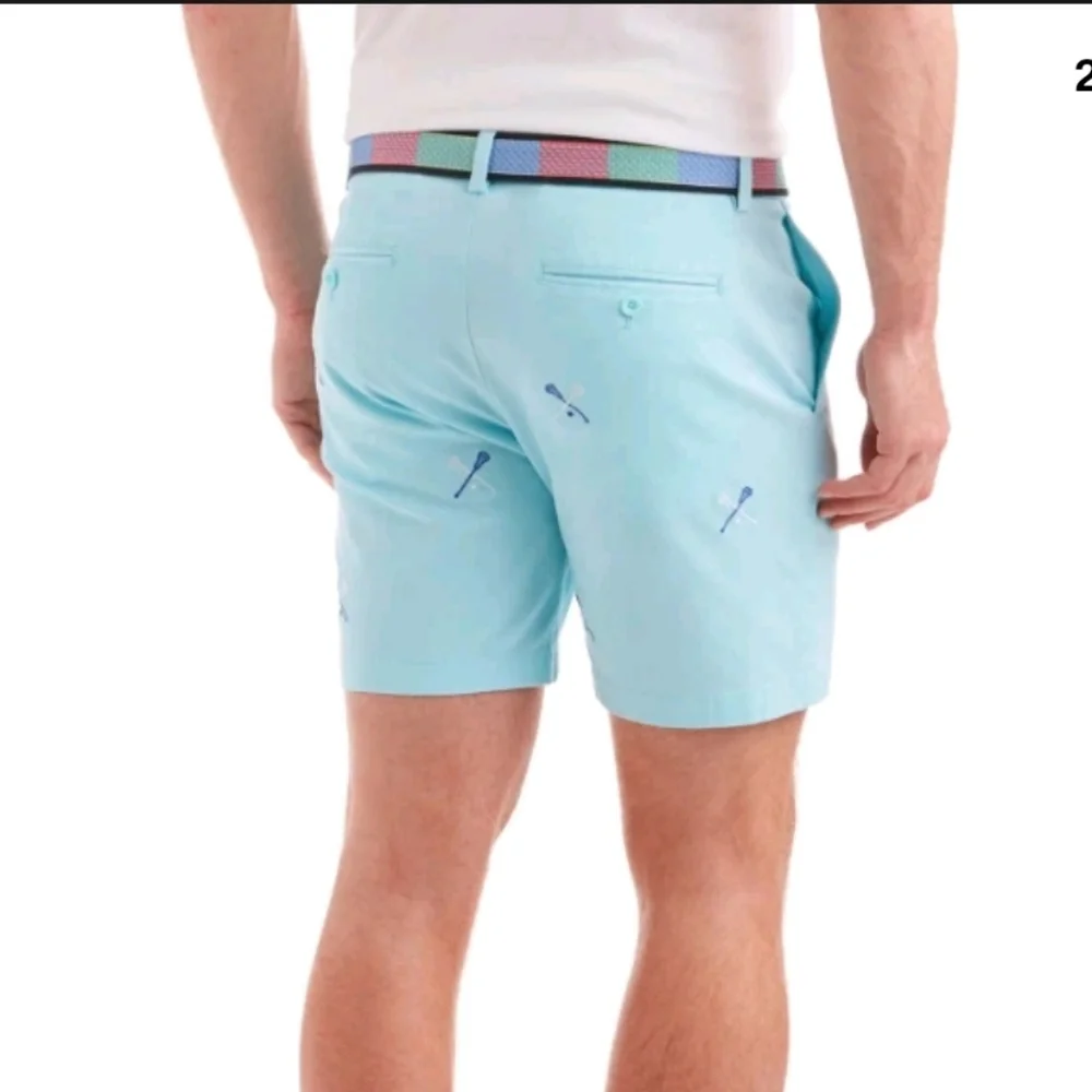 NWT Vineyard Vines Pool Side 7 Inch Lacrosse Embroidered Breaker Shorts Sz 40 - Picture 2 of 7
